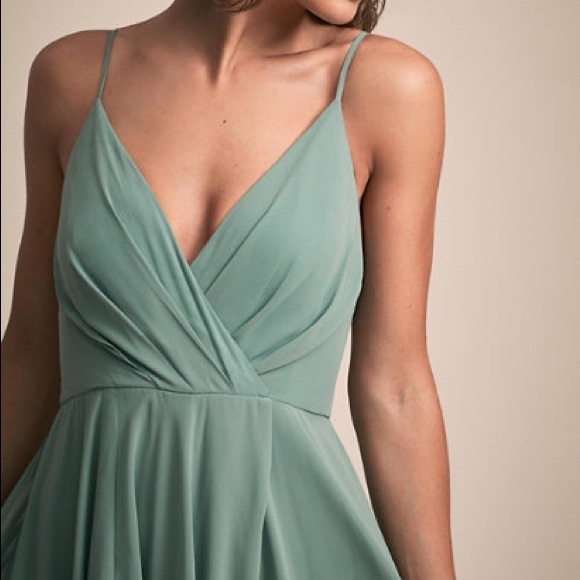 Anthropologie BHLDN Moss Colored Bridesmaid Dress - Picture 6 of 6